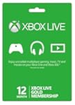Xbox Live Gold 12 Month Membership Ca...