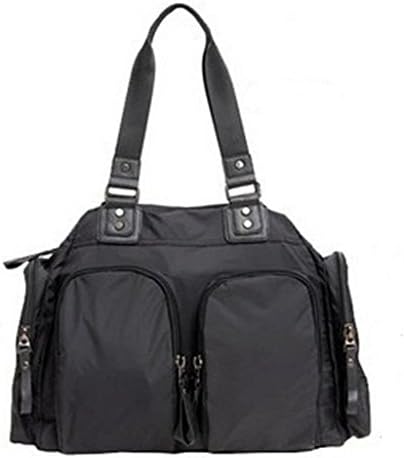 LCY Unisex Multi-functional Shoulder Messenger Travel Diaper Bag Black