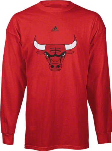 Chicago Bulls adidas Youth Primary Logo Long Sleeve T-Shirt