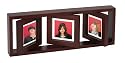 Umbra Matrix Photo Frame Floats 3, 3"x3" Photos - Walnut