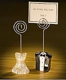 Set of 80 bride and groom place card holders