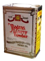 Sun Brand Madras Curry Powder, 16 Ounce Cans (Pack of 4)