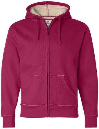 J. America Full-Zip Hooded Thermal with Sherpa Lining. 8985 - Medium - Wildberry