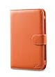 Acase Classic Kindle 3 (Latest Generation) Leather Case (Burnt Orange) with Screen Protector Film Clear (Invisible)
