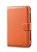 Acase Classic Kindle 3 Leather Case (Burnt Orange) with Screen Protector Film Clear (Invisible)
