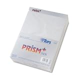 TOPS 76584 Prism+ Perforated Quadrille Pad, Gray, 5 sq./inch, 50 sheets/pad, 12 pads/pk
