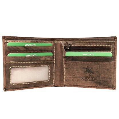 Visconti Hunter Leather Wallet - Oil Brown