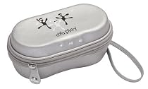 Splash-proof Speaker Case for iPod, iPhone, Zune MP3 w/ External Controls Silver