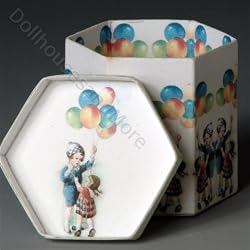 Miniature Balloon Hat Box Kit by Lindee's Little Linens