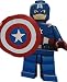 Search : Lego Heros Mini Figure Captain America (Loose Figure Only )New 2012