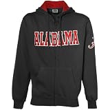 NCAA Alabama Crimson Tide Charcoal Classic Twill Full Zip Hoody Sweatshirt