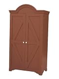 House Collection Traditional Country Barn w/ Bonnet Top Armoire