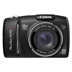 Canon PowerShot SX110 IS Digitalkamera (9 Megapixel, 10-fach opt. Zoom, 3" Display, Bildstabilisator) schwarz