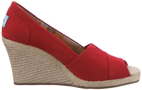 Toms Womens Wedges Red 010001B10-Red 3.5UK (5.5 US)