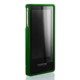 (Green Rubber) Mivizu Hard Candy Zune HD case cover for Microsoft Zune HD hard crystal rubber skin case screen protector designed for Zune HD 16GB / 32GB