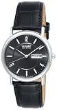 Citizen Men's Eco-Drive Black Leather Watch #BM8240-03E