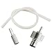 UP100 Homebrew Stainless Carbonation Cap & 2 Micron Diffusion Stone 24' Silicone Tube