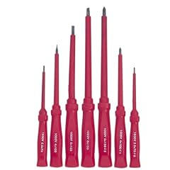 7 St�ck Isolierte Schraubendreher-Set (3x Kreuz Pointed/4x Flat Blade)