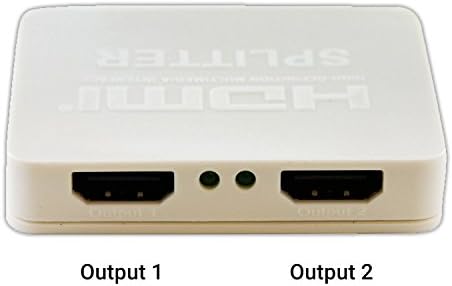 LB1 High Performance New HDMI Splitter Box for Samsung UN60H7150 60-Inch 1080p 240Hz 3D Smart LED TV Mini HDMI Splitter (1 input to 2 output) Support Full HD and 3D (Up to 1080P/60Hz) - White