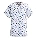 Scrub Top, Expandable, Ce, Baby-Feet, Extra Small