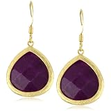 Leslie Danzis 1.5 Raspberry Dyed Jade Gemstone Earr