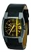 Diesel - DZ1186 - Montre Homme Acier - Quartz Analogique - Verre jaune - Bracelet en Cuir Noir