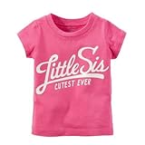 Carter's(カーターズ) リトルシスターグラフィックティ ピンク トップス半袖Tシャツ 24ヶ月【並行輸入】