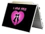 Bundle Monster MINI NETBOOK Laptop Notebook Skin Sticker Cover Art Decal - 7" 8" 9" 10" - Fit HP Dell Asus Acer Eee Compaq MSI - I Love You