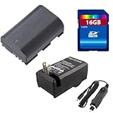 Canon LP-E6 LPE6 Equivalent Replacement Battery Pack (1Pcs) + External Batt ....