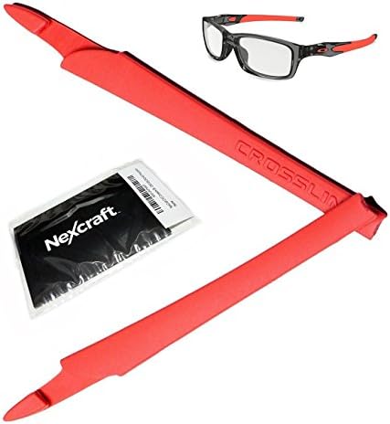 NexCraft CYC Crosslink Orange Ear Socks Men Accessories Rubber Switch Pro Sweep Eyewear Glasses OX8027 OX8029 OX8030 OX8031 OX8033 OX3128 OX3149 Replacement Kits temple Oakley Rubber Sleeves