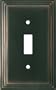ART DECO STEP Oil Rubbed Bronze Switchplates Outlet Covers, Rocker, GFCI 1 Toggle $12.50
