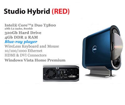 Dell Studio Hybrid Blu-Ray T5800 2.0Ghz 320GB 4GB HDMI