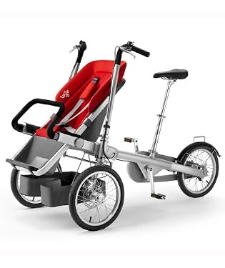 Taga 2 in 1 Stroller and Bike - Red