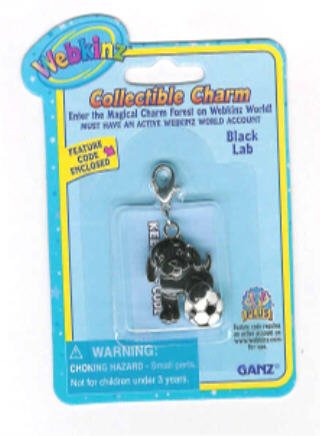 Webkinz Black Lab Charm