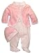3pc Footed Pants Outfit with Cap by Baby's Own - Pink - Newborn
