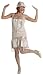 Rasta 7700-01 Gatsby Girl Costumes - Ivory