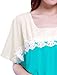 Allegra K Women Short Sleeve Tee Shirts Crochet Color Block Summer Tops