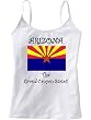 ARIZONA - THE GRAND CANYON STATE - FLAG - State Series - White Women's / Girls Camisole (Girlie / Babydoll)
