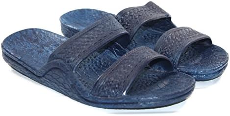 Hawaii Moses Unisex Rubber Slide on Jesus Sandal Slippers (8, Navy)