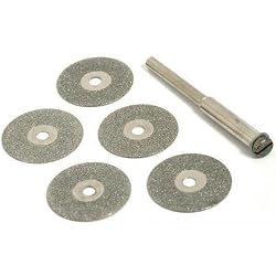5 Diamond Wheels Lapidary Discs Cutting Saw fits Dremel