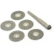 5 Diamond Wheels Lapidary Discs Cutting Saw fits Dremel