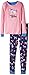 Hatley Little Girls' Pajama Set Applique Flower Horses