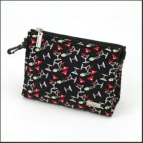 Nicole Miller Martini Zip Accessory Bag