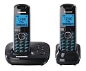 Panasonic KX-TG5522EB DECT Twin Digital Cordless Phone Set with Answer Machine - Black