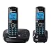 Panasonic KX-TG5522EB DECT Twin Digital Cordless Phone Set with Answer Machine - Black