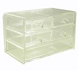 Huang Small Clear Acrylic 5 Drawer Jewelry Chest