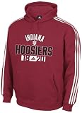 Indiana Hoosiers adidas Red 3-Stripe Hoodie