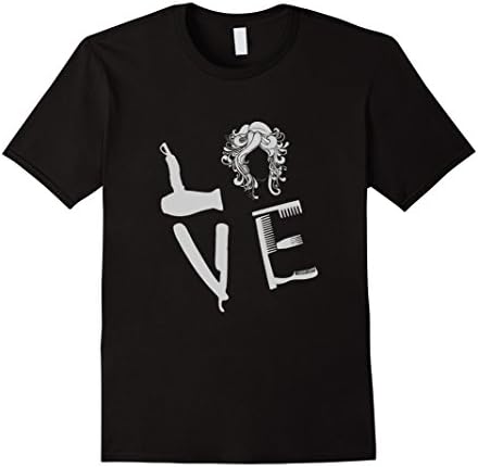 Men's LOVE HAIR STYLIST SHIRT - TRUE FAN Large Black