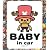 ワンピース(ONE PIECE) パンソンワークス BABY in car ステッカー チョッパー LCS-024