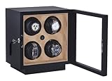 Orbita Sparta 4 Insafe Lithium 4-Watch Winder - Black Leatherette W21505
